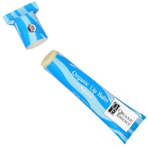 Organic Essence Natural certified organic lip balm eco tube cap off USDA certified organic