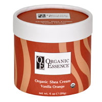 Organic Essence Vanilla Orange certified organic shea cream jar USDA certified organic